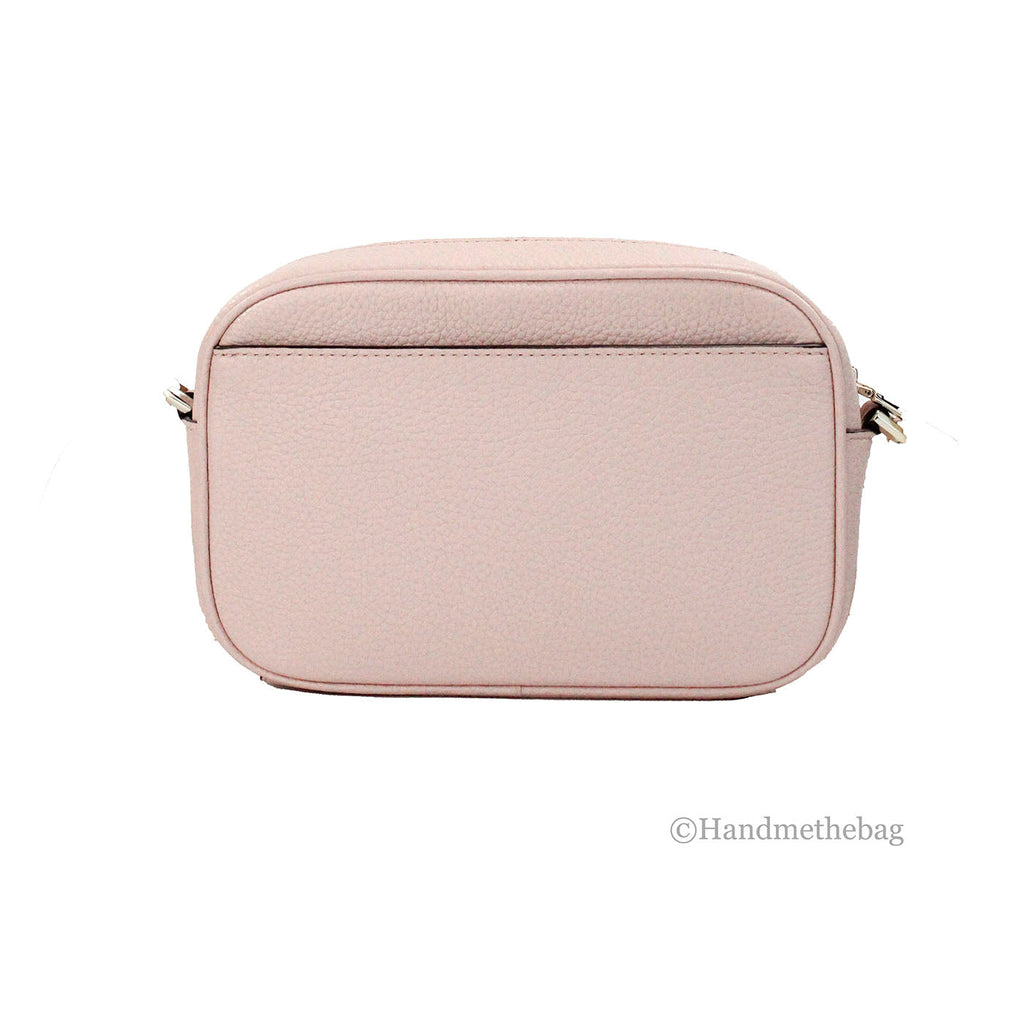 Sac appareil photo Kate Spade en cuir gaufré rose scintillant, mini