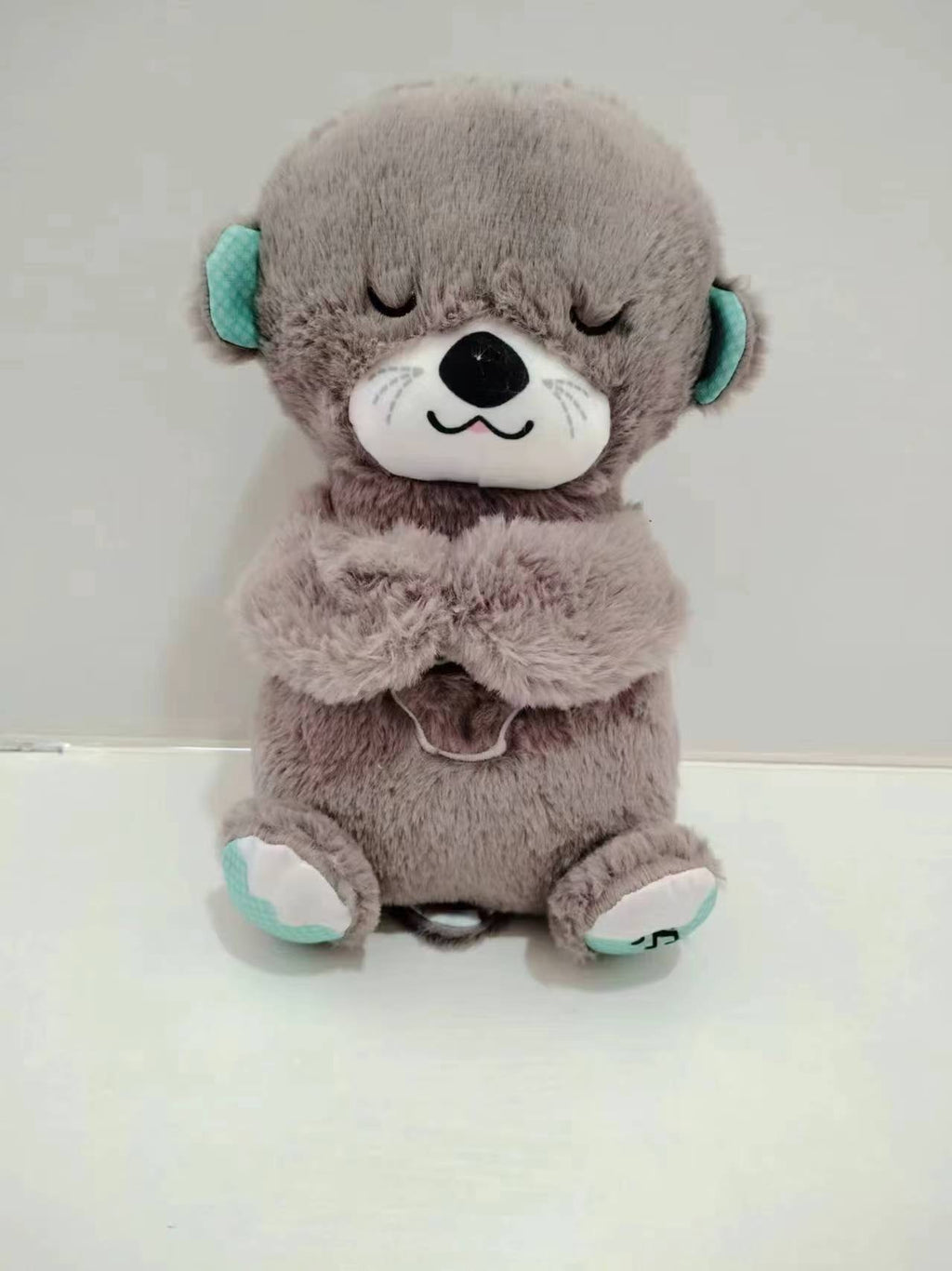 Peluche loutre Sound Machine Soothe 'n Snuggle avec lumières, sons et mouvements de respiration rythmiques pour bébé