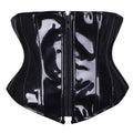 Corset court sexy en similicuir PU pour femme