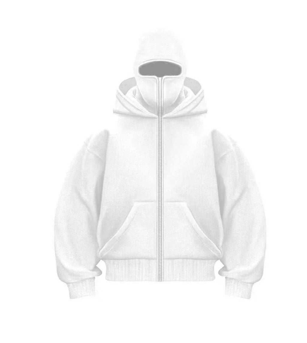 Blouson de baseball zippé à capuche pour homme