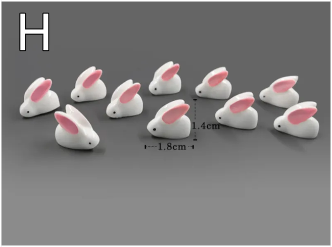 Figurines Mini Animaux en Résine – Décoration de Micro-Paysages DIY