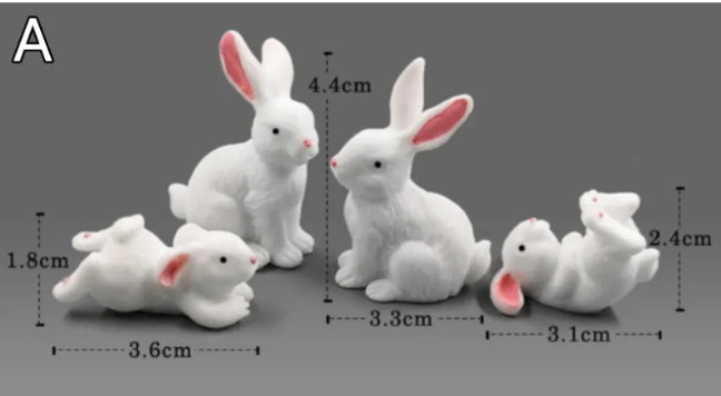 Figurines Mini Animaux en Résine – Décoration de Micro-Paysages DIY