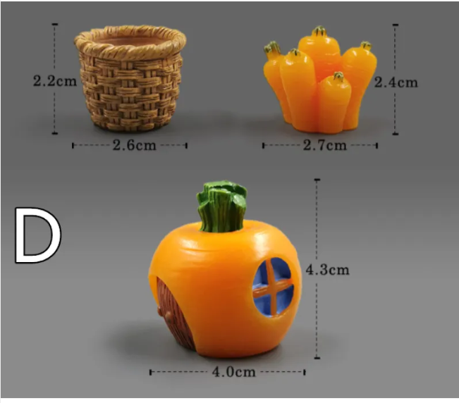 Figurines Mini Animaux en Résine – Décoration de Micro-Paysages DIY