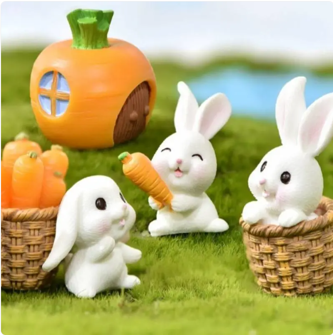 Figurines Mini Animaux en Résine – Décoration de Micro-Paysages DIY