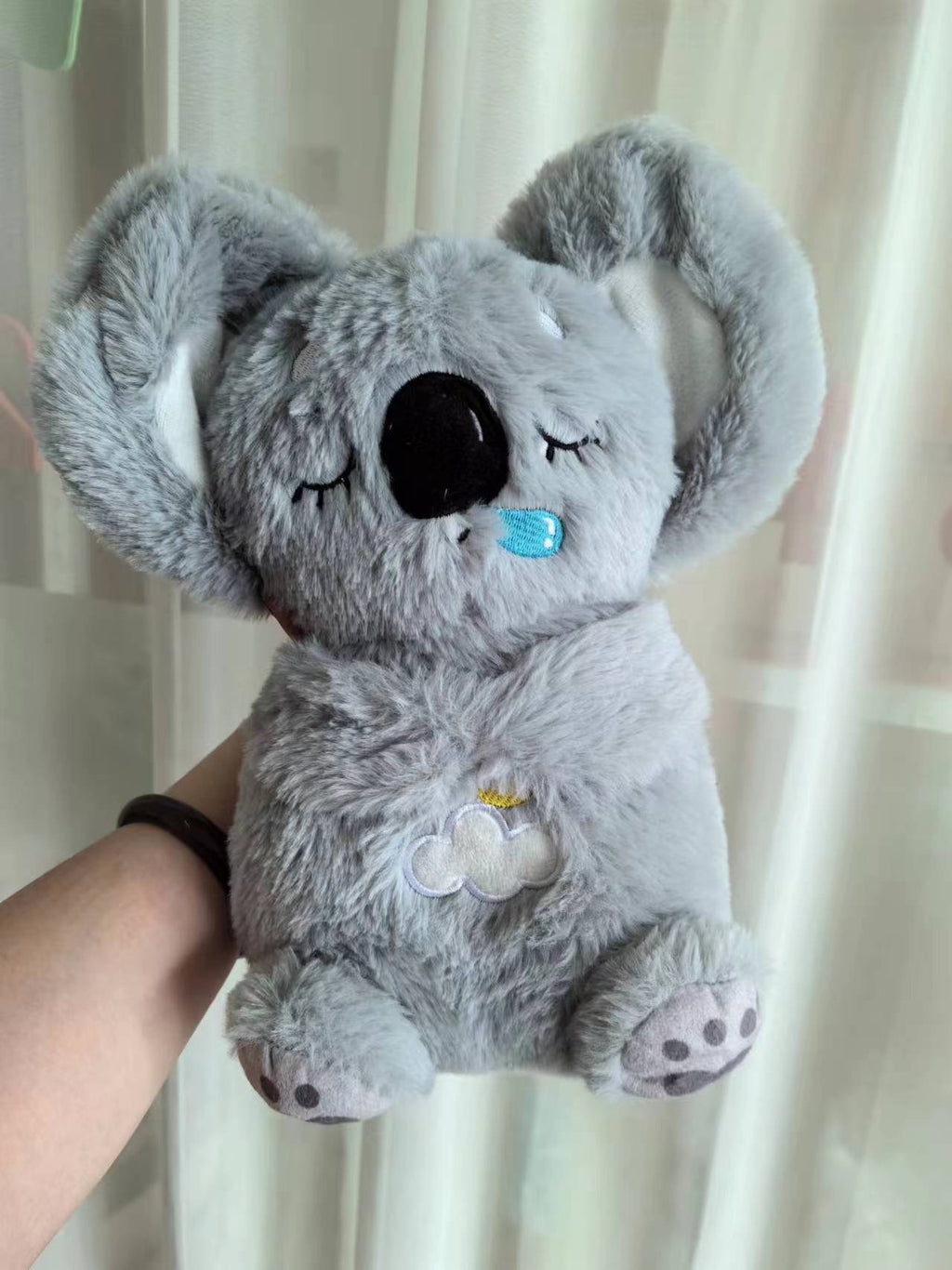 Peluche loutre Sound Machine Soothe 'n Snuggle avec lumières, sons et mouvements de respiration rythmiques pour bébé